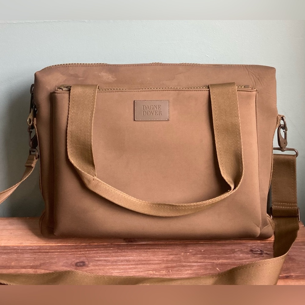 Dagne Dover Tan Shoulder/Laptop/Diaper Bag